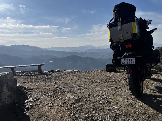 A pull-in above the ranges, Himachal Pradesh.