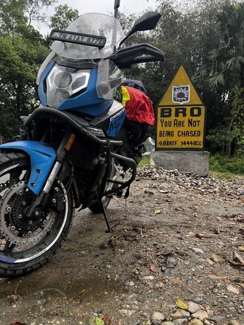 The last BRO mile in Arunachal, pointed home.