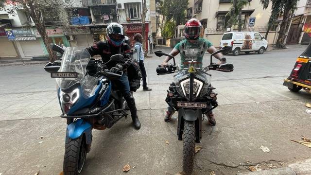 Riders met on the way north, in the first days of it.